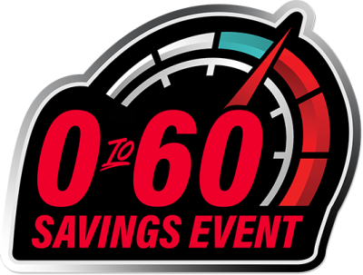 The 0-to-60 Savings Event