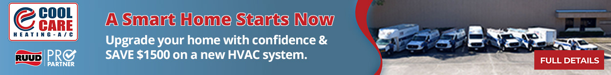 A Smart Home Starts Now.  Update your home with confidence & SAVE $1500 on a new HVAC system