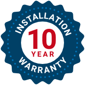 10 Year Installation Warranty