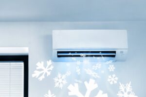 a-ductless-mini-spit-air-handler-blowing-cold-air