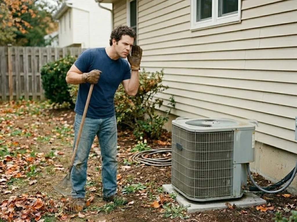 Houston homeowner noticing AC summer failure warning signs